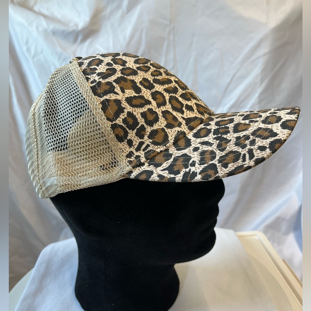 Leopard Print Baseball Cap. NWOT